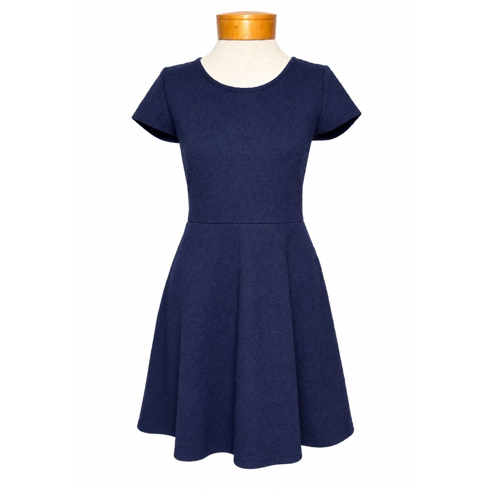 Classic Navy Fit & Flare Dress - Women